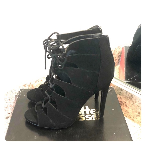 Charlotte Russe Shoes - Lace up heels